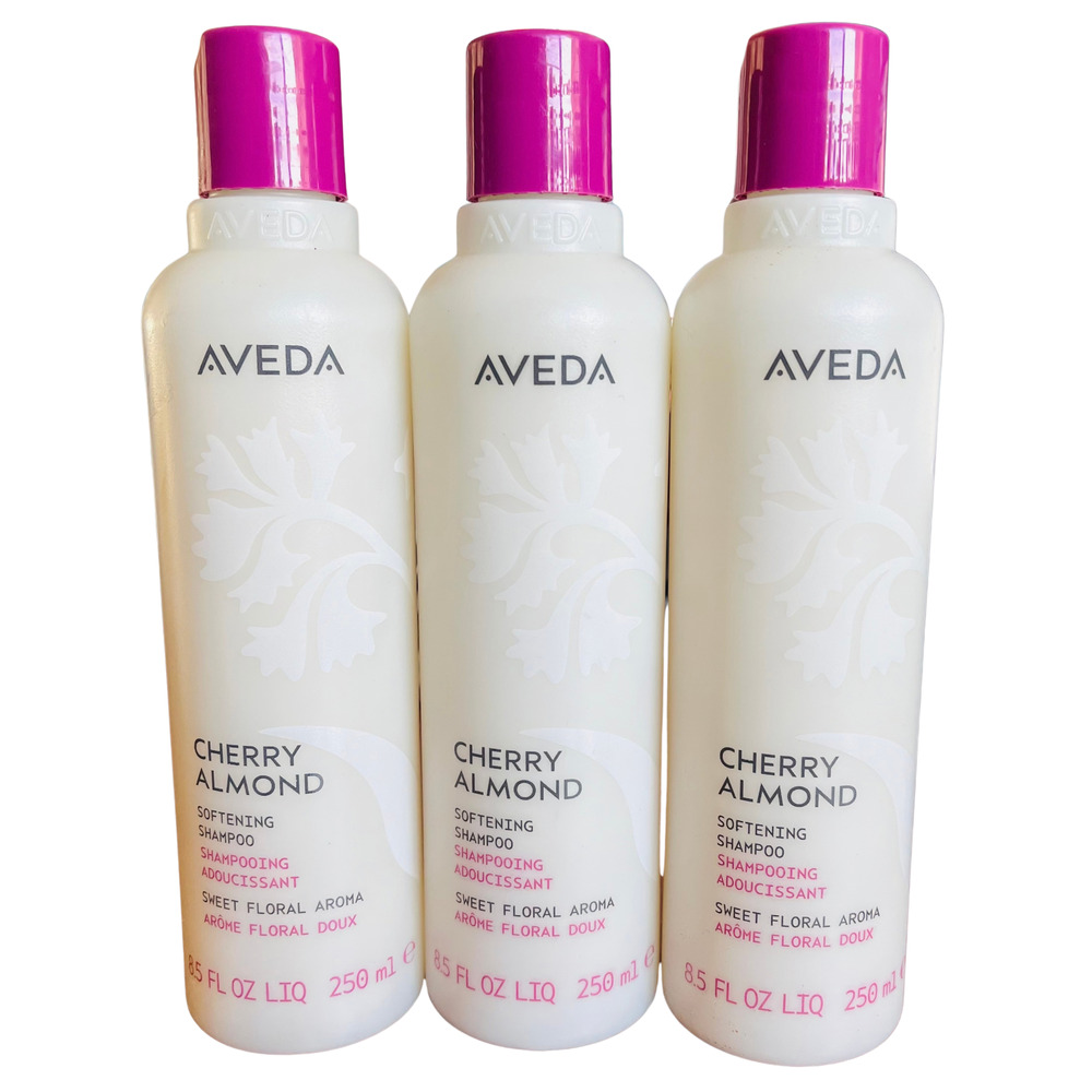 3 x Aveda Cherry Almond Softening Shampoo 8.5 oz / 250 mL SEALED